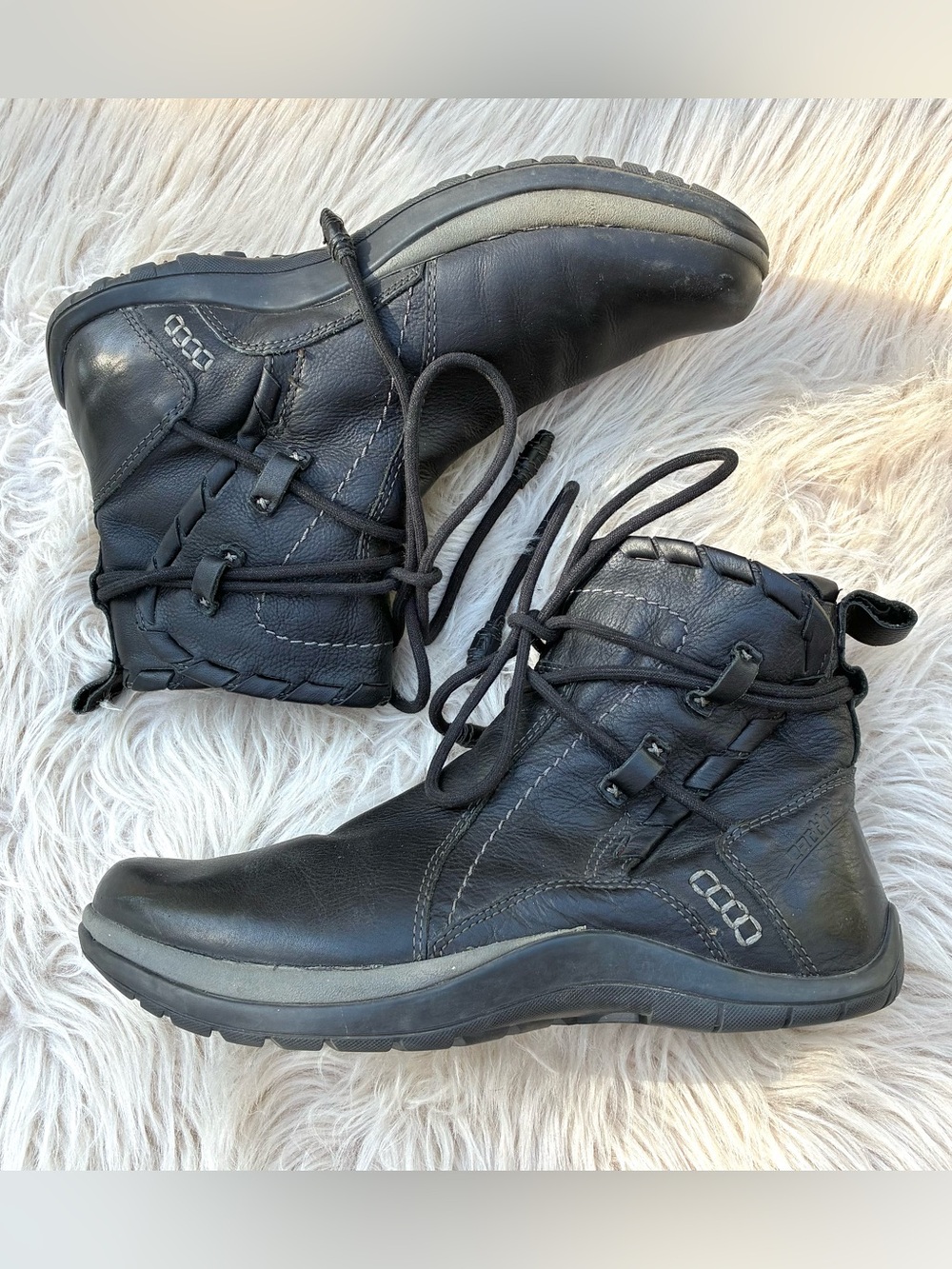 Kalso Earth Scenic Black Leather Boots Women’s Sz 9.5